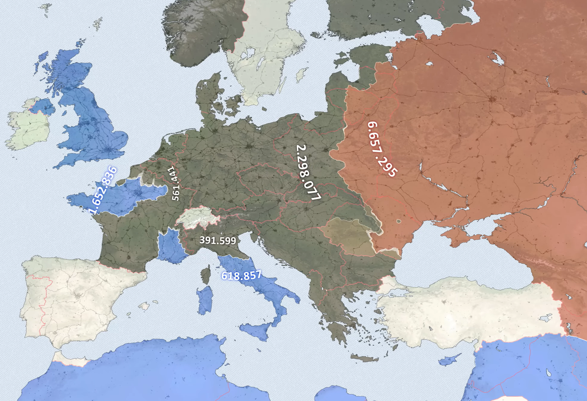 October 1944 Europe Map